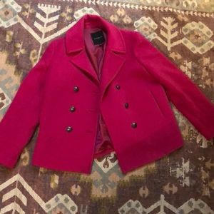 Hot Pink Pea Coat